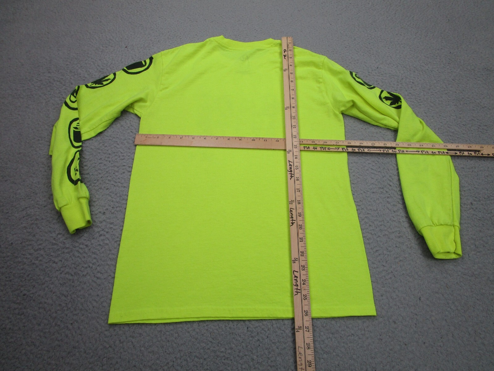 The Weeknd Shirt Mens S Yellow Neon Black Bad Habits XO Tour Concert Long Sleeve gallery