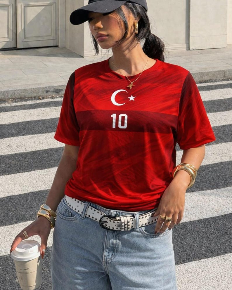 Personalized Turkiye Soccer Fan 3D T-Shirt, Turkey Custom Name Number Football gallery