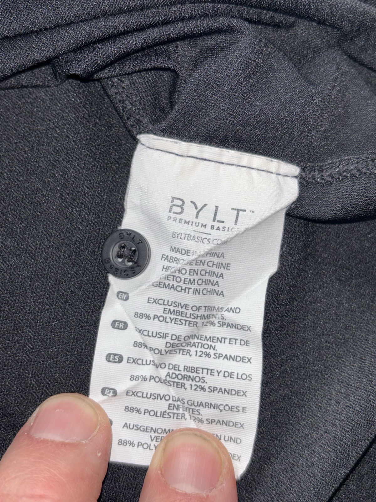 BYLT Premium Basics XL Drop Cut Short Sleeve Athleisure EUC gallery