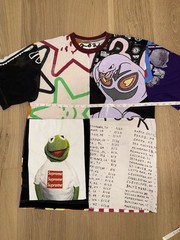 Asspizza Patchwork Panel Multi Logo Tee Shirt Large 2024 1/1 RARE