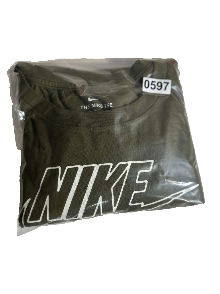 Nike T-Shirt Mens Size 3XLarge Green Short Sleeve Just Do It Logo Tee Graphic gallery
