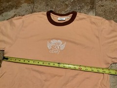 OBEY ANGELS CHERUB EMBROIDERED RINGER TEE SHIRT ( MENS M ) PREOWNED
