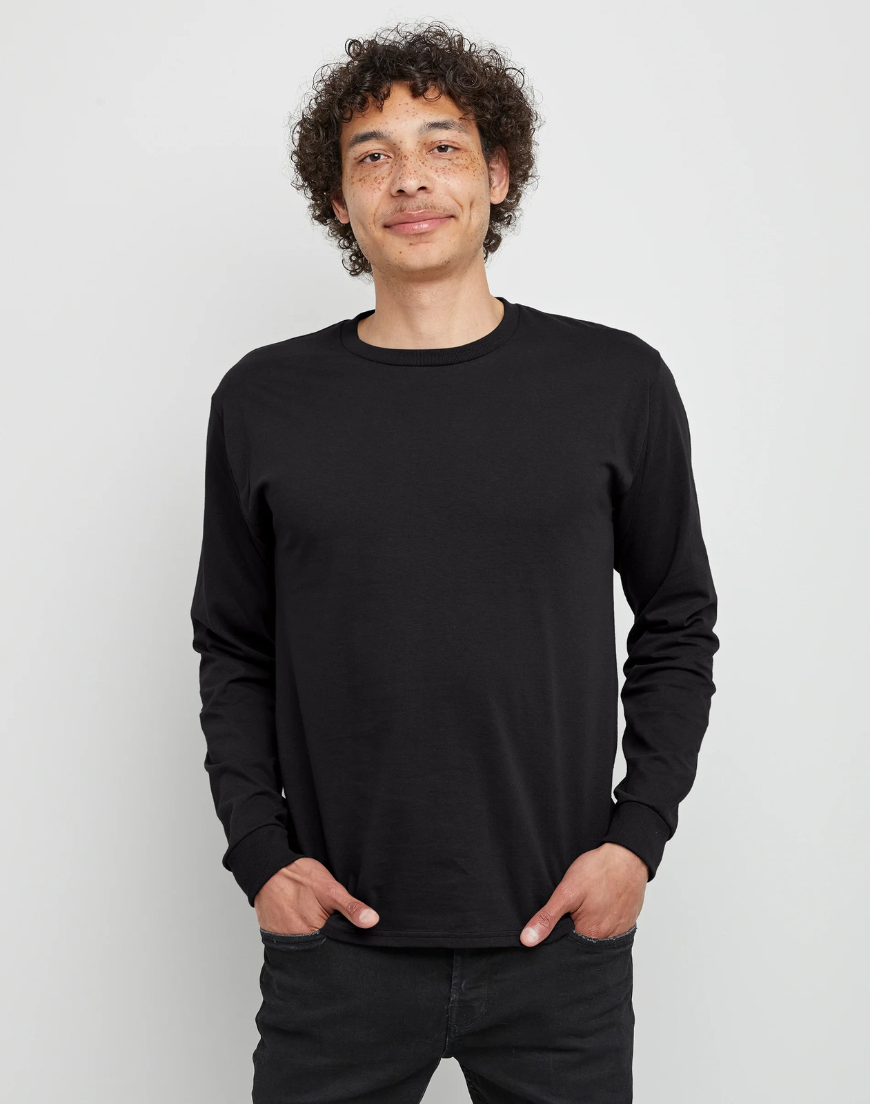 Hanes Essentials Men's Cotton Long Sleeve T-Shirt, 2-Pack gallery