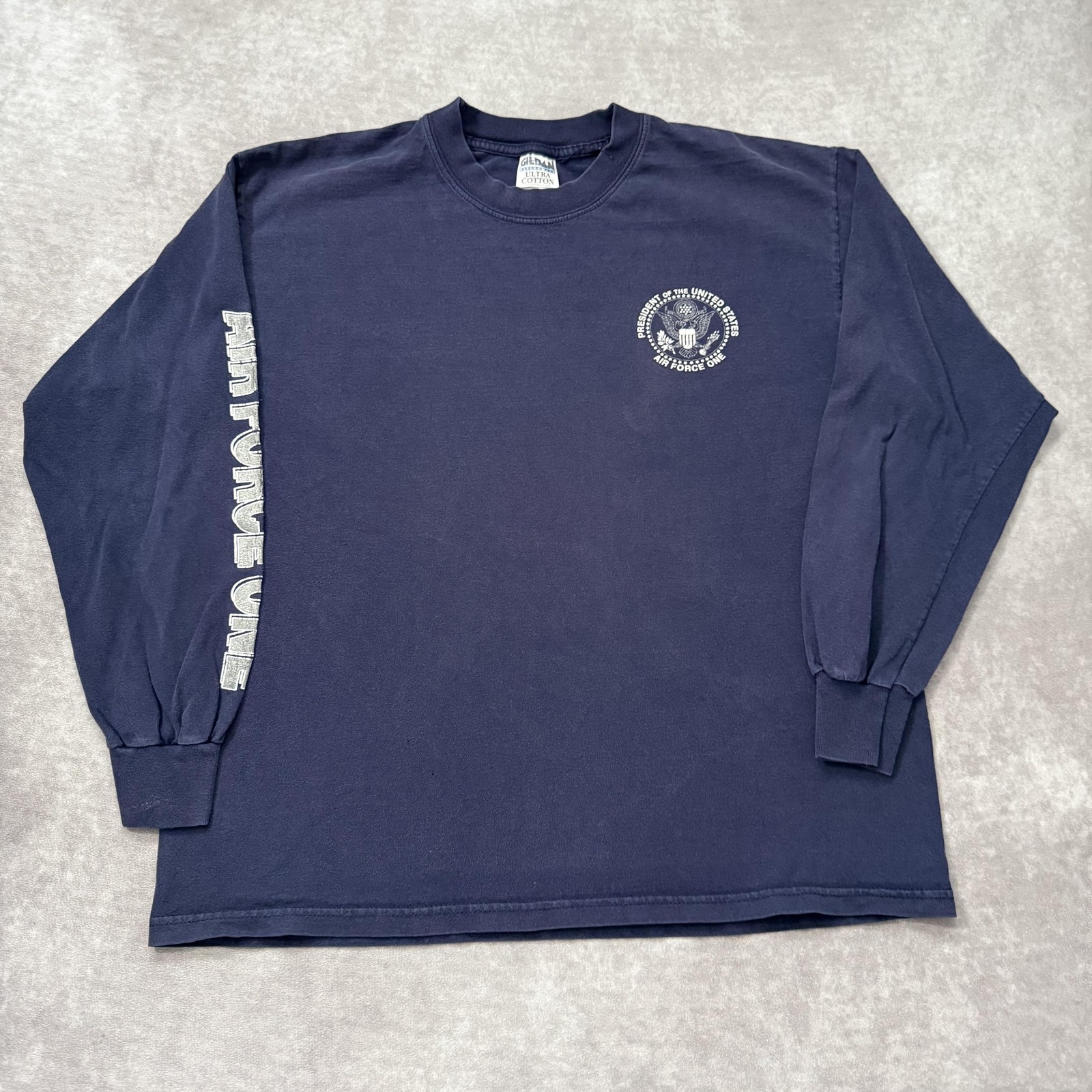 Vintage Air Force One Shirt Mens XL USA Long Sleeve Military