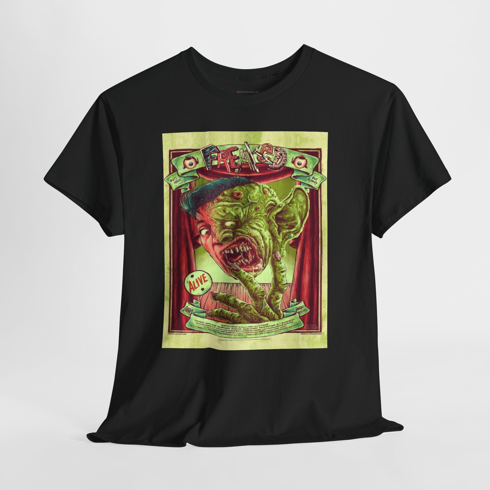 Freaked 1993 Retro Movie Poster Horror Unisex Graphic T-Shirt gallery