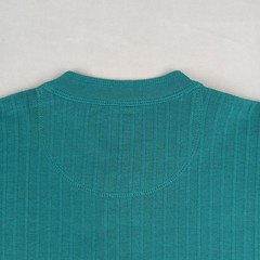 Vintage Croft & Barrow Medium Mens Henley T Shirt Thick Boxy Drop 21×30 ** Small