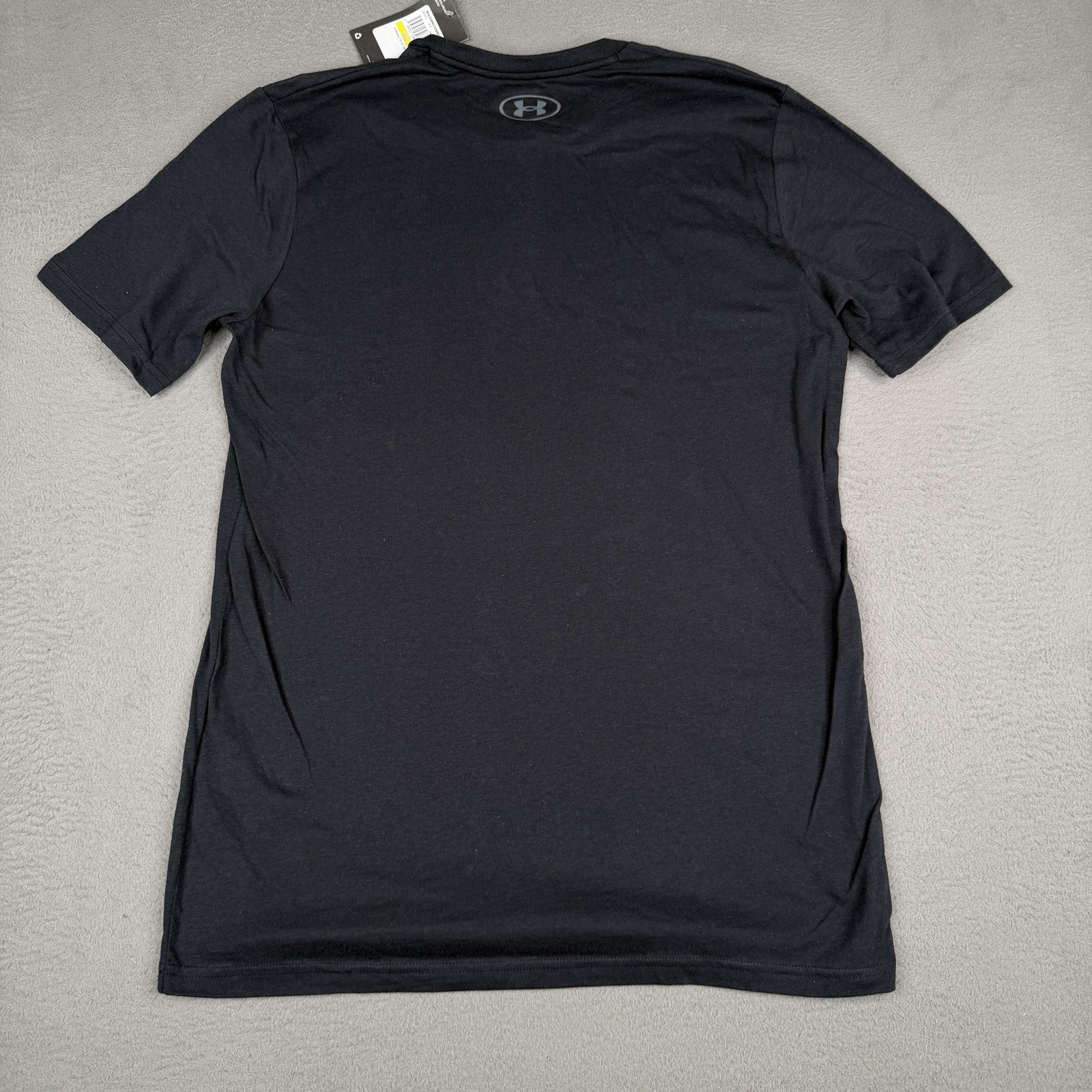 Under Armour Shirt Mens Medium Navy Baseball Script Tee Loose Fit 1367675 gallery