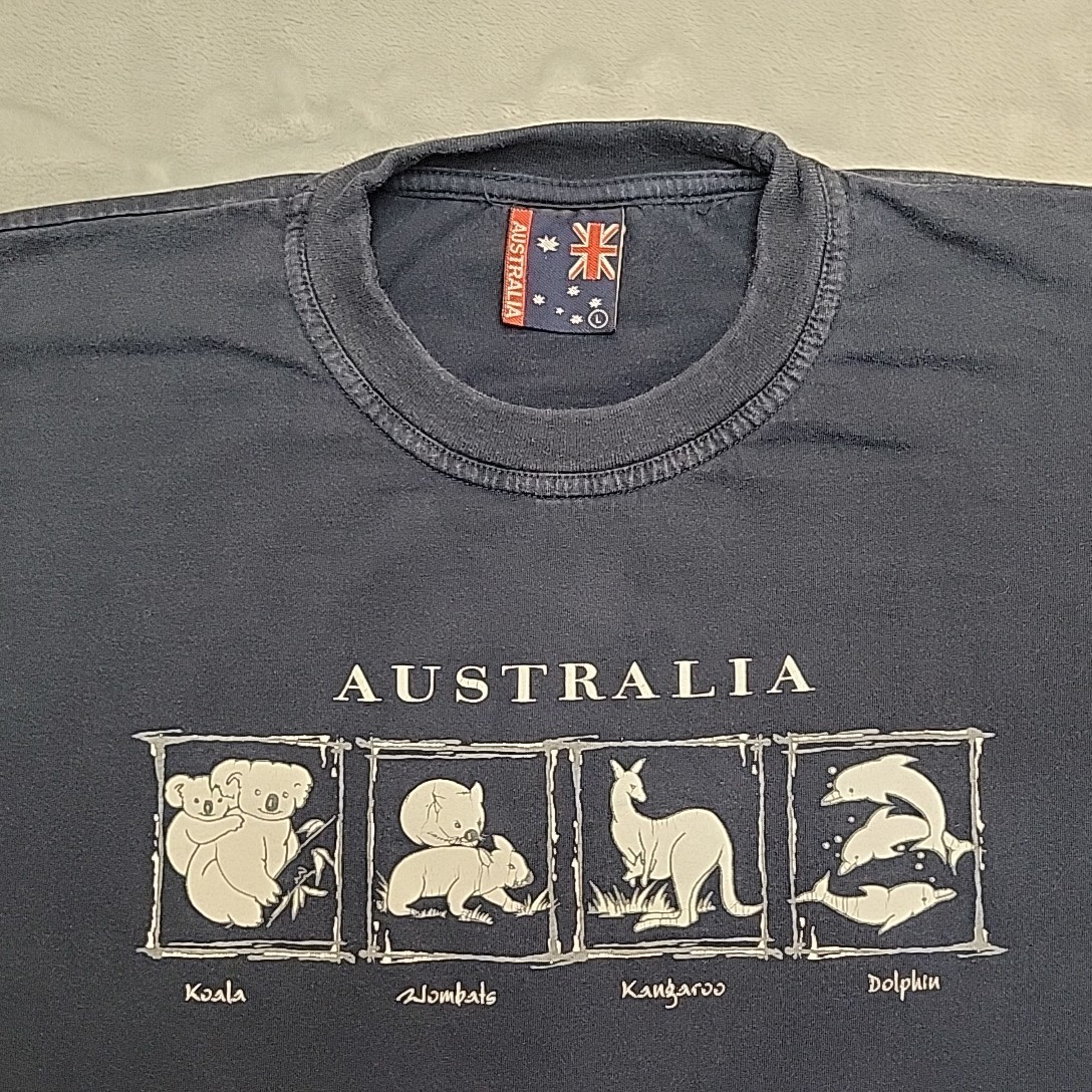 VTG Australia Shirt Mens L Nature Koala Wombat Kangaroo Dolphin Single Stitch gallery