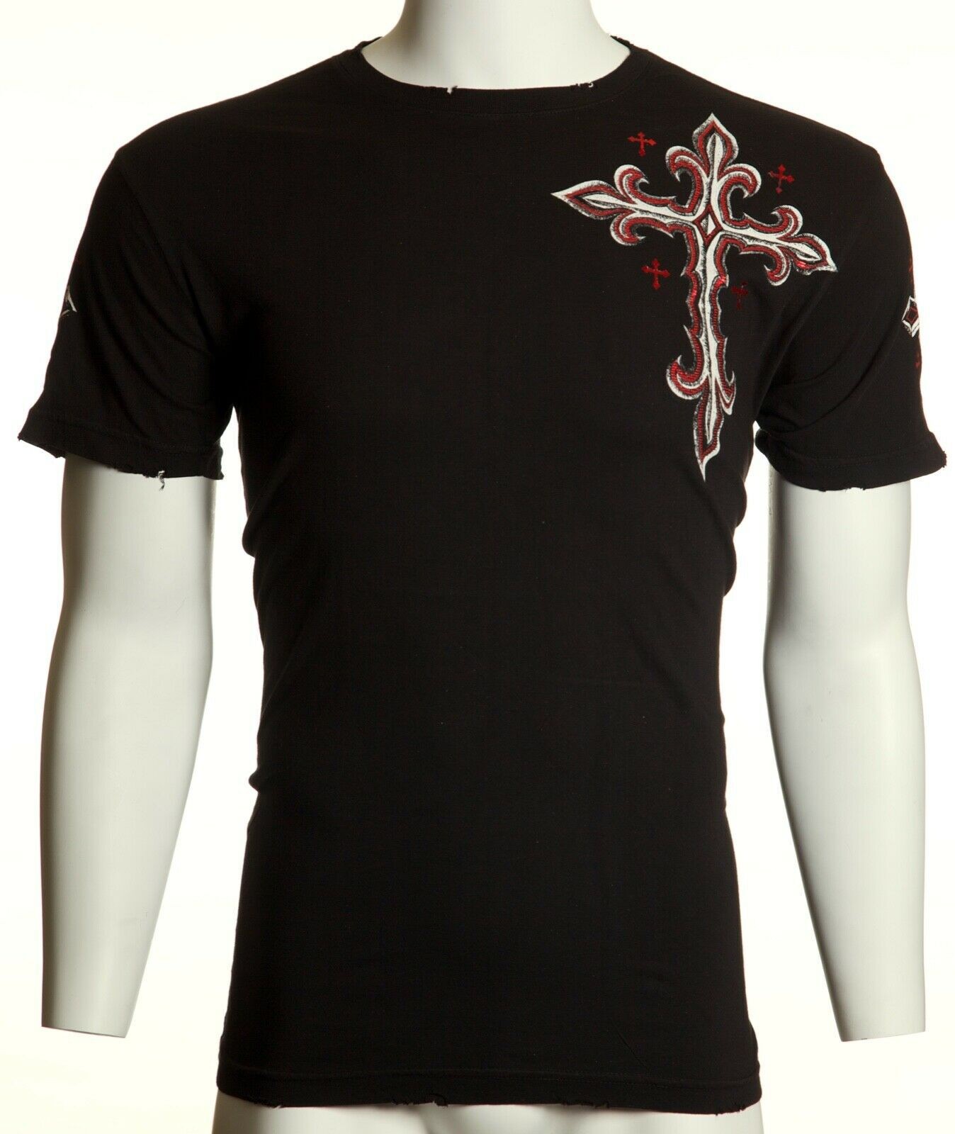 ARCHAIC by AFFLICTION Mens T-shirt Spine Wings Black Regular Fit S-2XL gallery