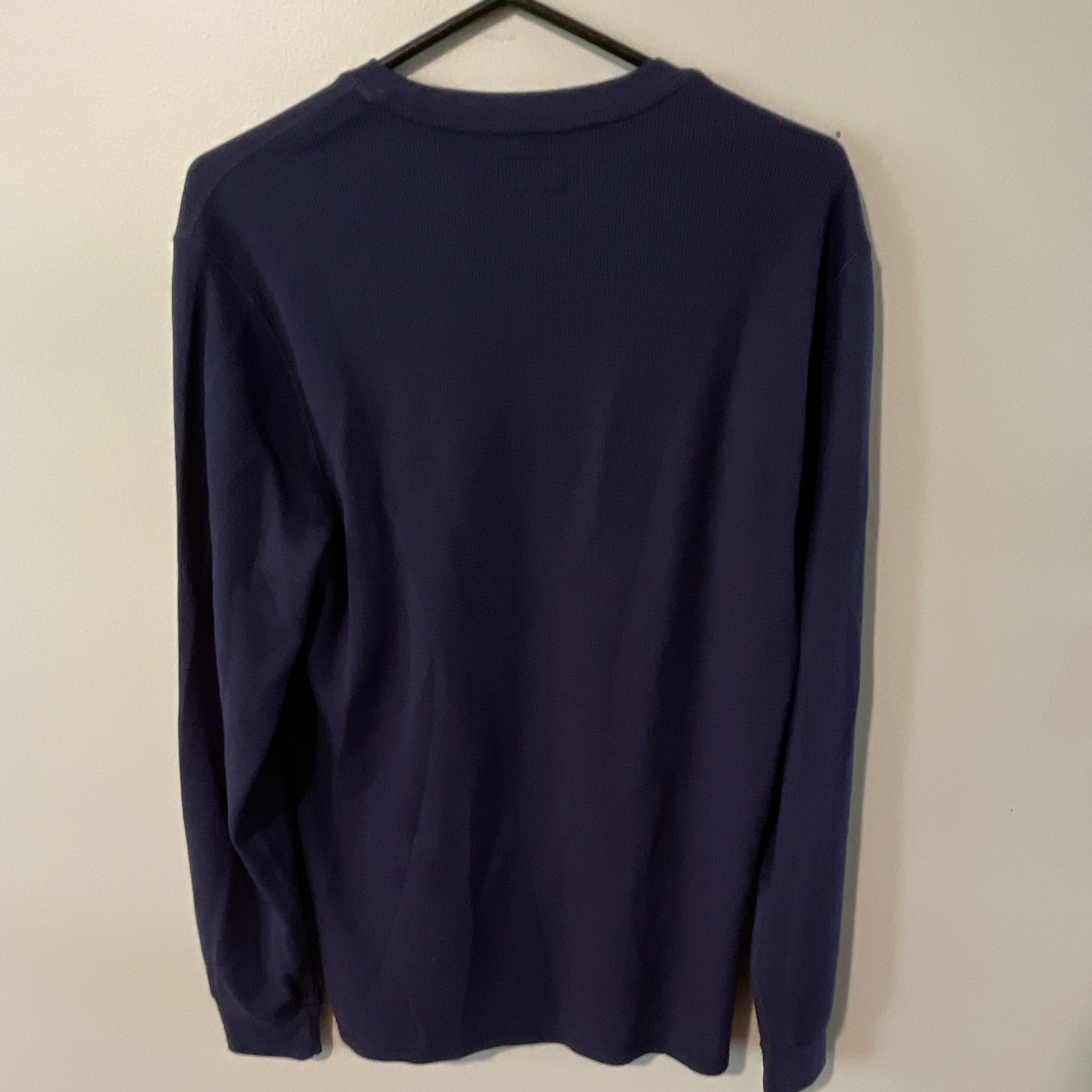 Polo Ralph Lauren Polo Bear Waffle-Knit Crewneck Thermal Pullover Shirt Navy M gallery