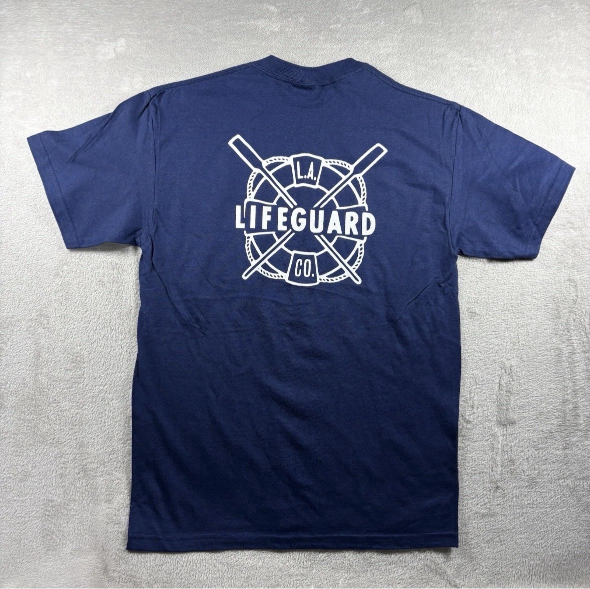 Vintage Los Angeles City Fire Department Life Guard Mens M Blue T Shirt 90s LAFD gallery