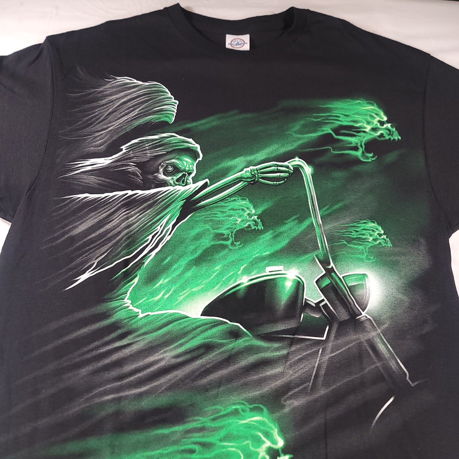Delta Spirits Skull Graphic Short Sleeve Crew Neck T Shirt Mens Size XL Black gallery