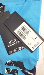 Oakley Kaleidoscope Hydrolix UPF 30+ Raw Cut Sleeveless Shirt – Bright Blue – L