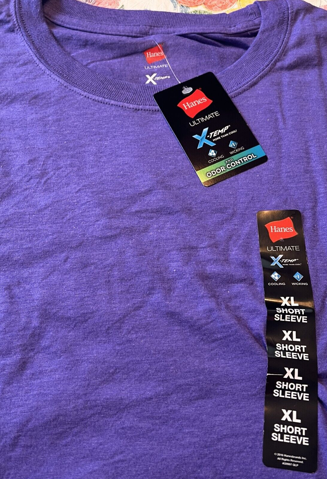 Hanes Ultimate X-Temp Short Sleeve T-Shirt LAVENDER - XL - Cooling Wicking gallery