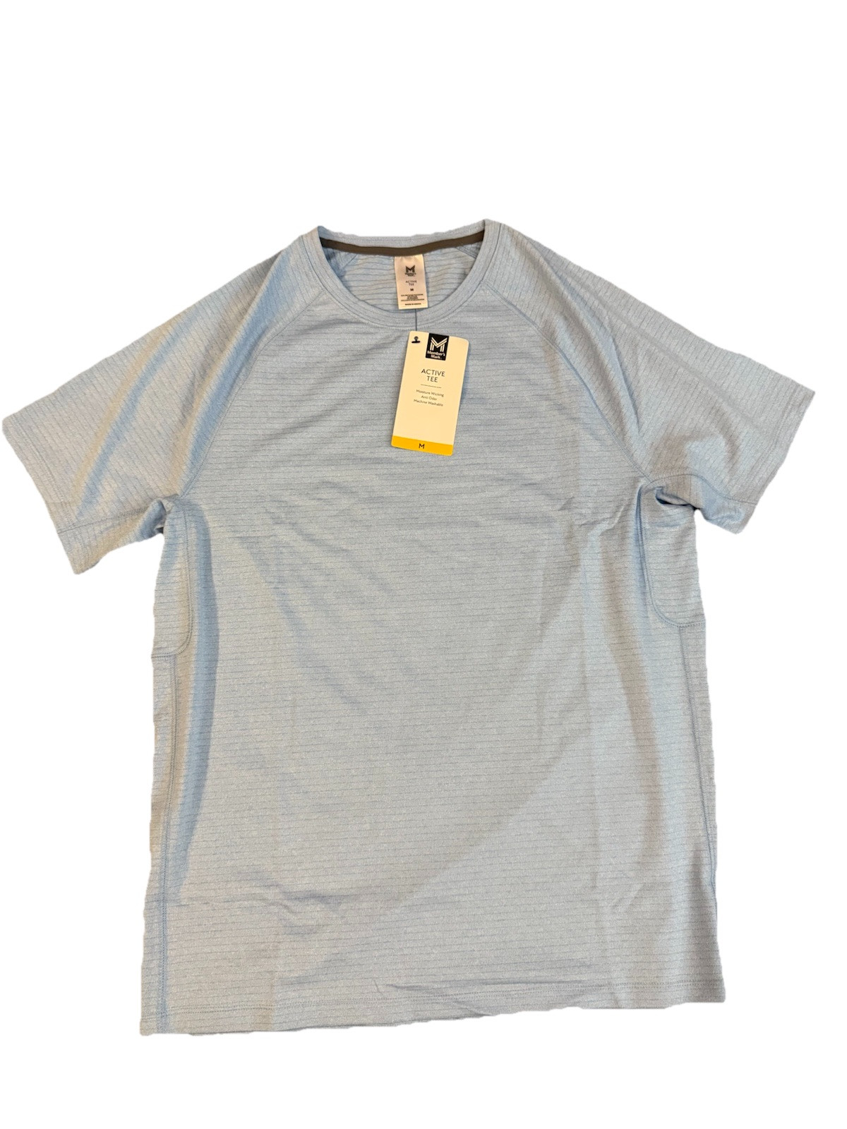 New Men’s Members Mark Medium Blue Active Tee NWT Free Shipping gallery