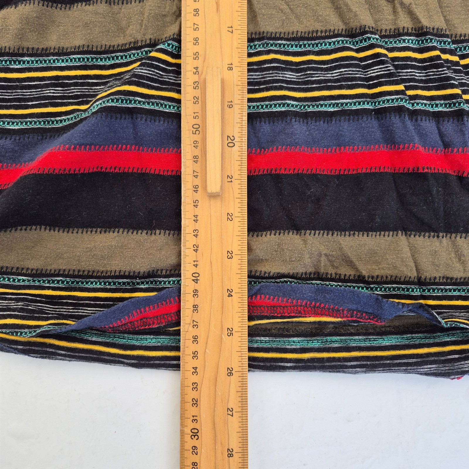 AMERICAN EAGLE T-Shirt Small Multicoloured Men's 100% Cotton Striped Longline gallery