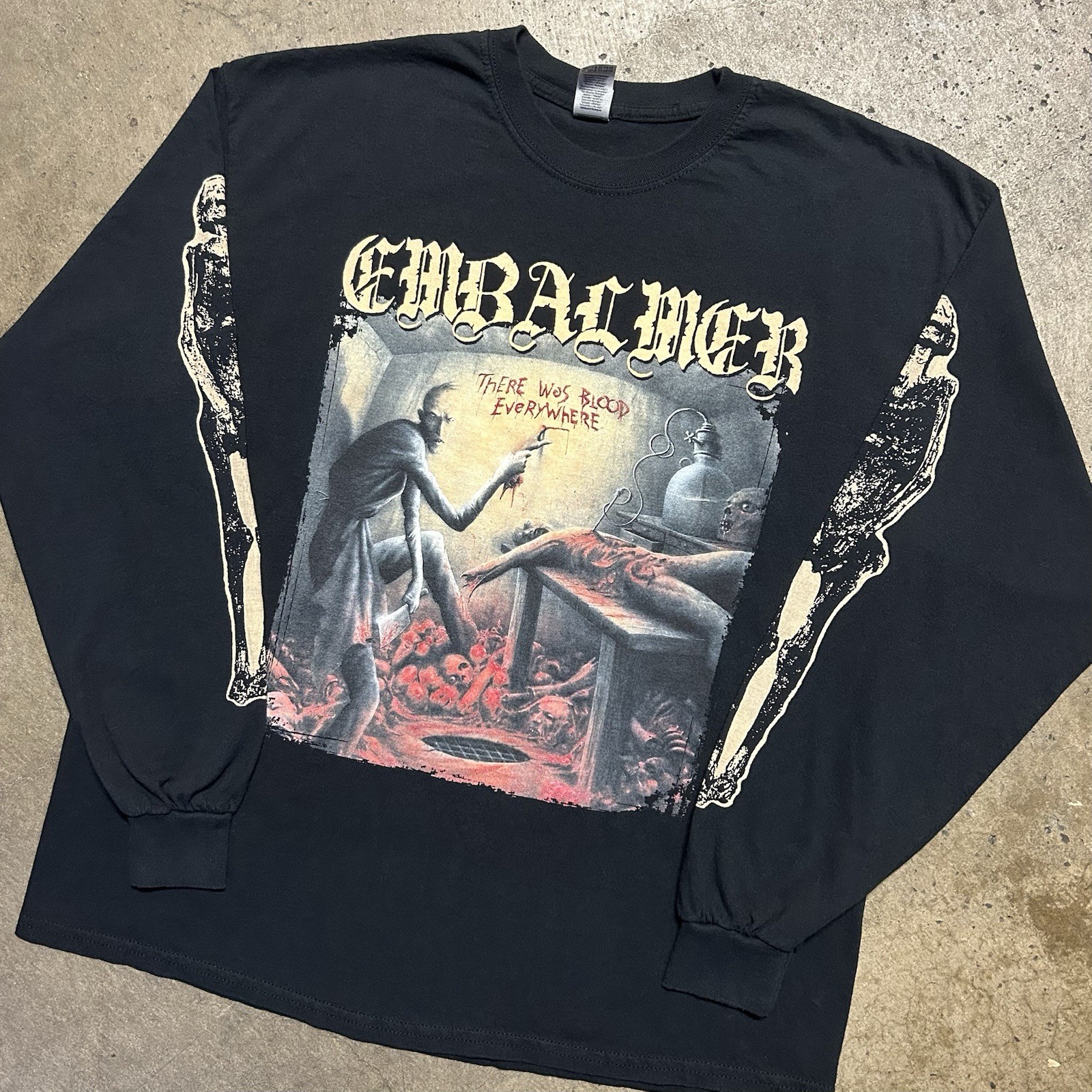 EMBALMER Band Tee Death Metal There Was Blood Everywhere VTG 2010s Print XL MINT gallery