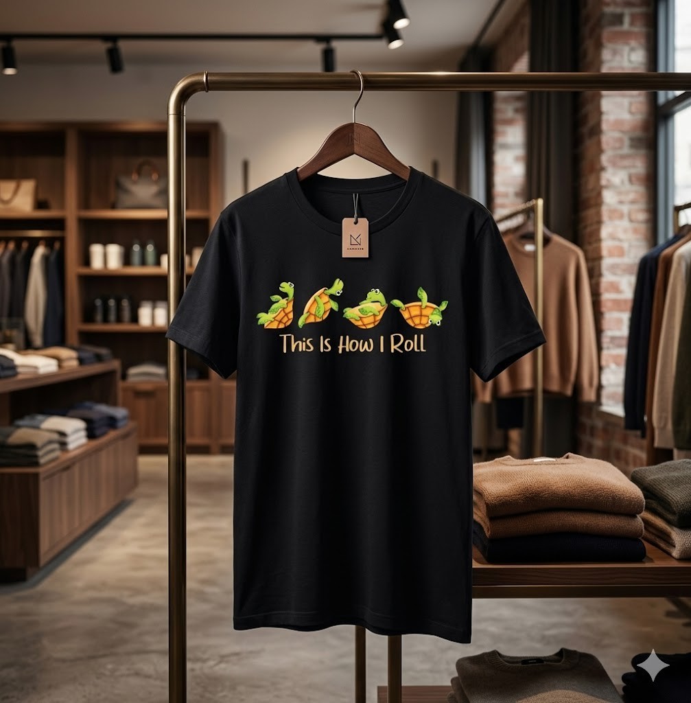 This is How I Roll - Turtle Beach Sea Animal Reptile Lover T-Shirt - H073 gallery
