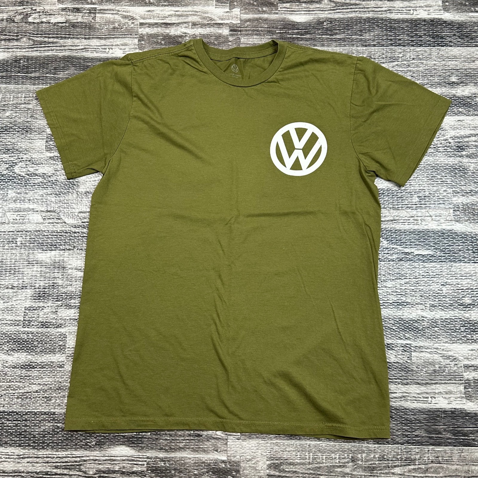 Volkswagen Short Sleeve 1960 T1 Samba T-Shirt - Olive Green - Adult MED Tee NEW gallery