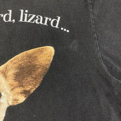 VTG 90s Taco Bell Here Lizard, Lizard, Lizard Black Single Stitch Shirt Size XL