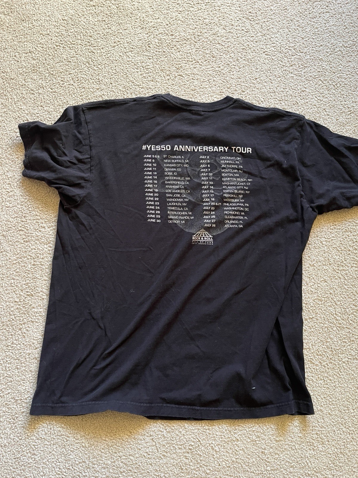 Yes 2018 50th Anniversary Tour Shirt Size XL gallery