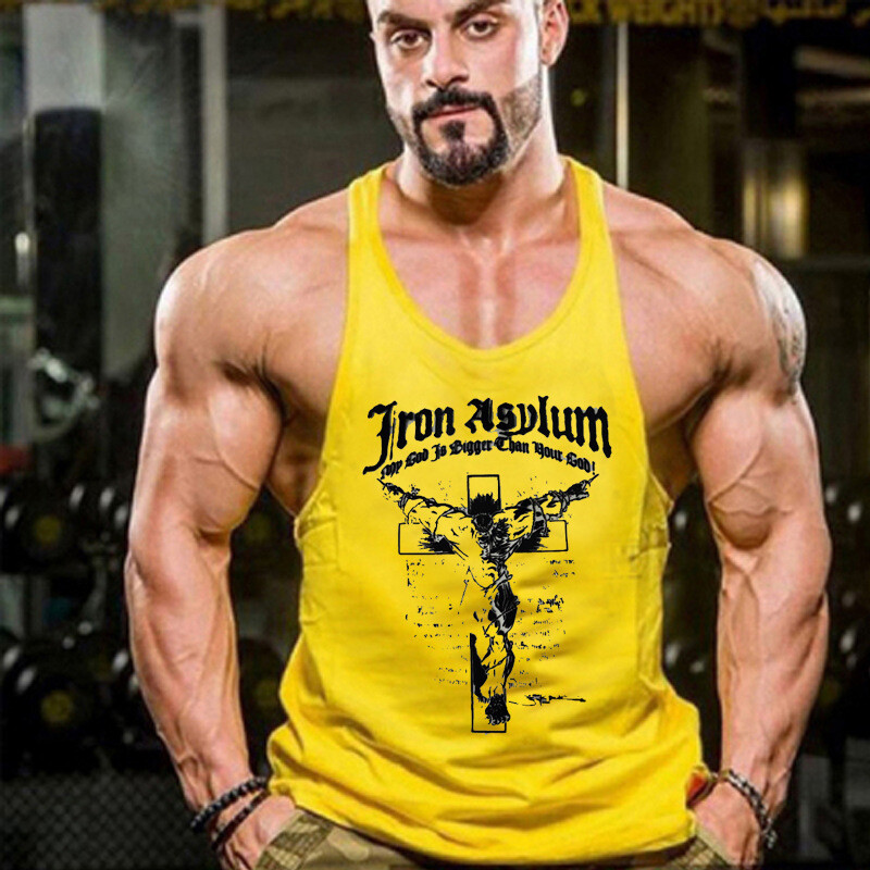 Men's Gym Muscle Shirt Tank Tops Stringers Workout Sleeveless Bodybuilding Vest gallery