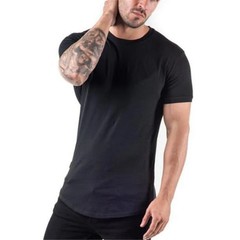 Solid Color Running Sport Short Sleeve T-shirts Gym Bodybuilding Workout Cotton