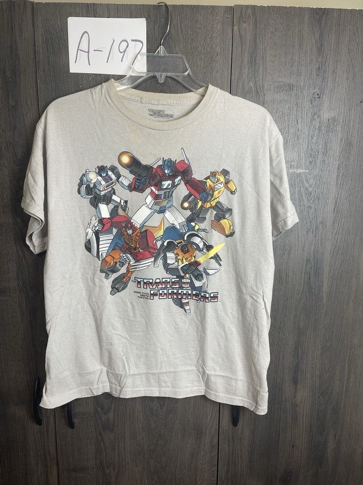 TRANSFORMERS NWT Gen 1 “More Than Meets The Eye” 2009 T-Shirt Men’s Large Gray