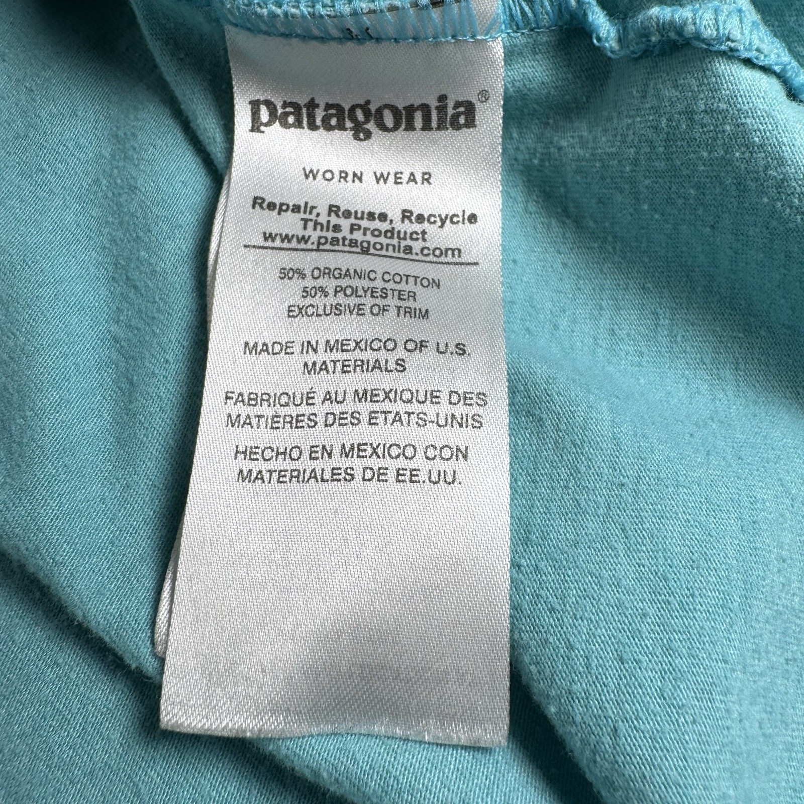 Patagonia Short Sleeve Mens Size L Blue Teal Ventura CA Graphic Cotton T Shirt gallery