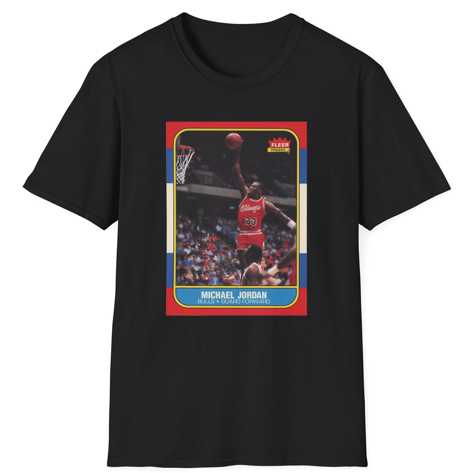 Michael Jordan Rookie Card T-Shirt - Vintage 1986 Fleer Basketball #57 PSA 10 gallery