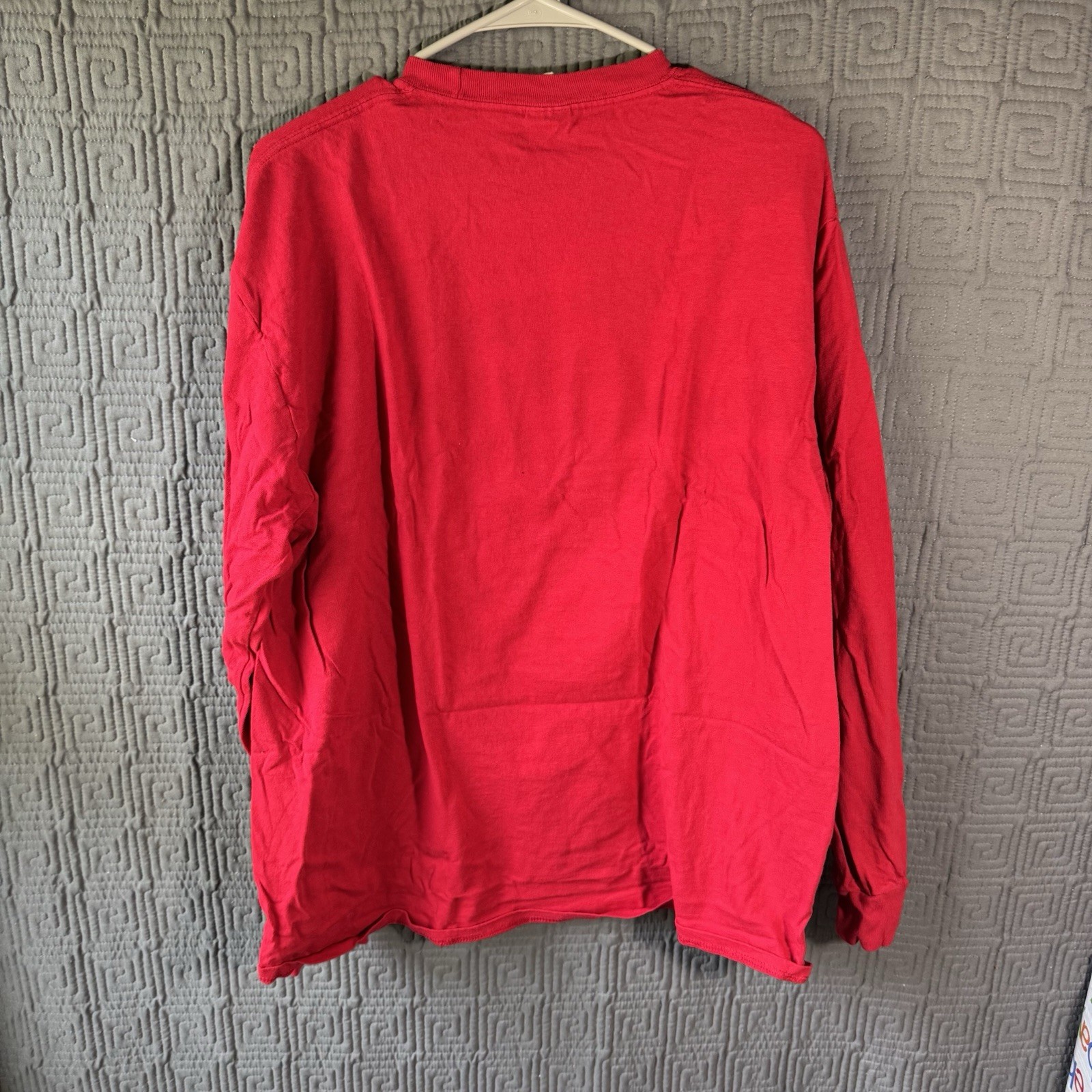 Port And Company T-Shirt Men’s XL Red Chicken Christmas Long Sleeve gallery