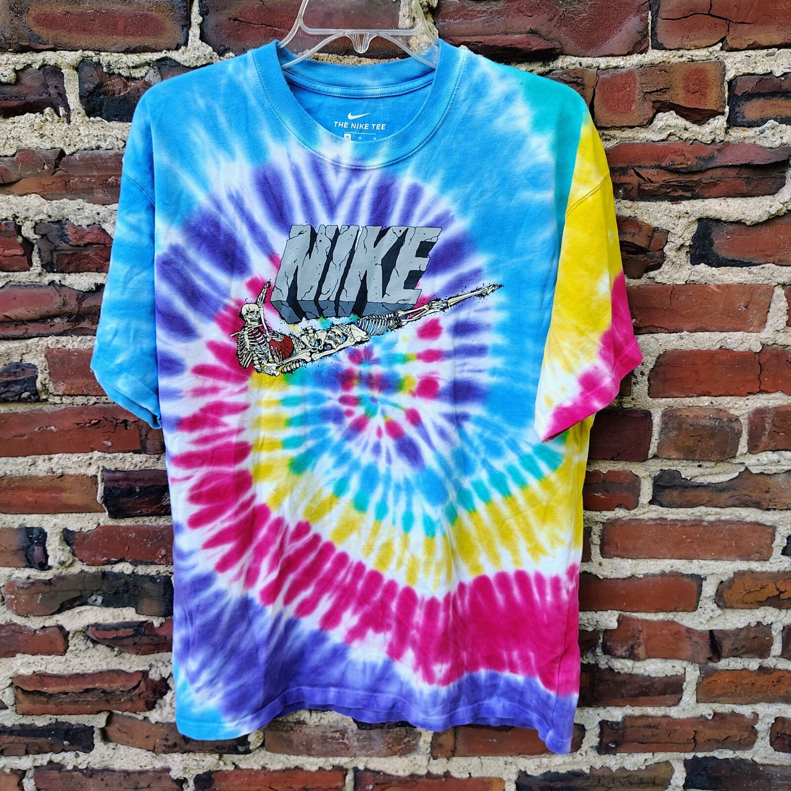 Nike Tie-Dye Skeleton Halloween Basketball Graphic Tee | Spooky M | Exploration gallery