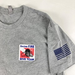 Boston Fire Dive Team Shirt Mens Medium