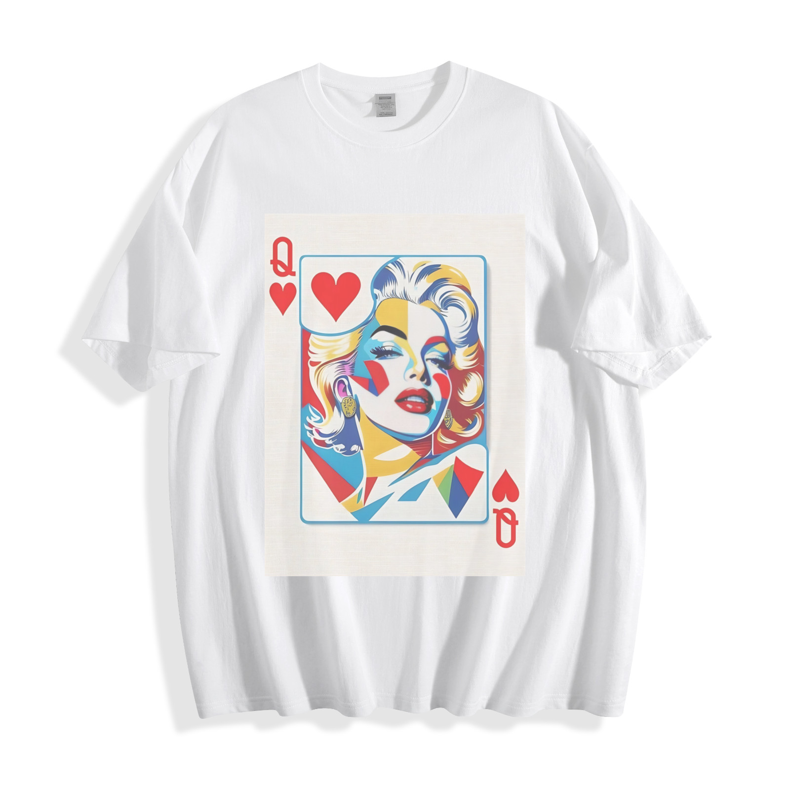 Queen of Hearts Marilyn Monroe T-Shirt - Vibrant Pop Art Unisex Tee gallery