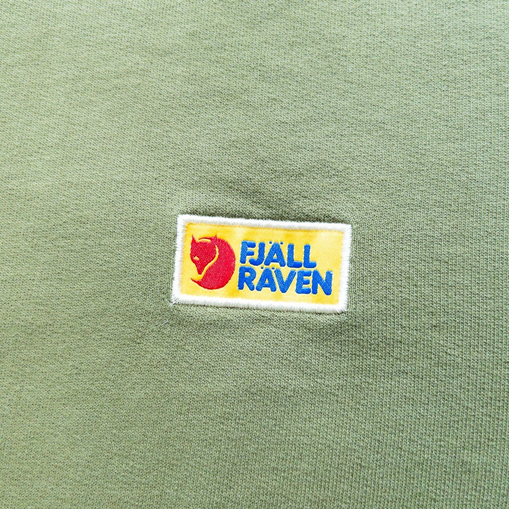 Fjallraven Long Sleeve Top Khaki Olive Green Crewneck Pullover Men's L Cotton gallery