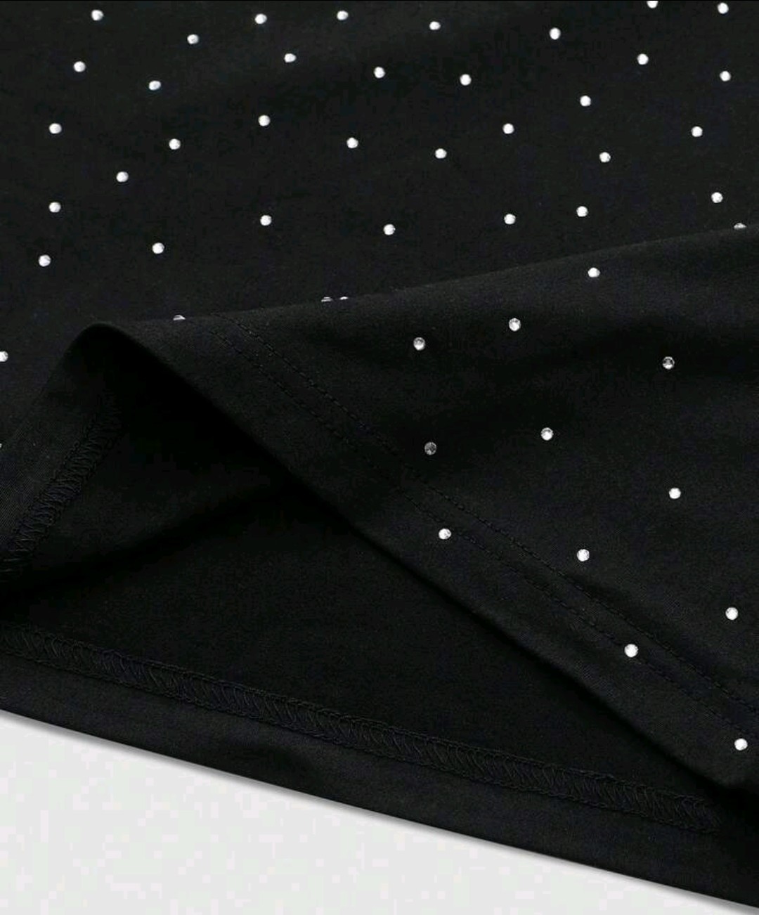 New Men Luxury Diamond Stars Rhinestones Fashion Black T-Shirt High Quality gallery