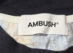 $521 Ambush Men’s Black Cotton Multicolor Short Sleeve Crewneck T-Shirt Size L