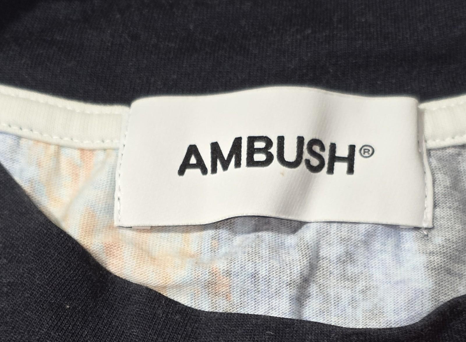 $521 Ambush Men's Black Cotton Multicolor Short Sleeve Crewneck T-Shirt Size L gallery