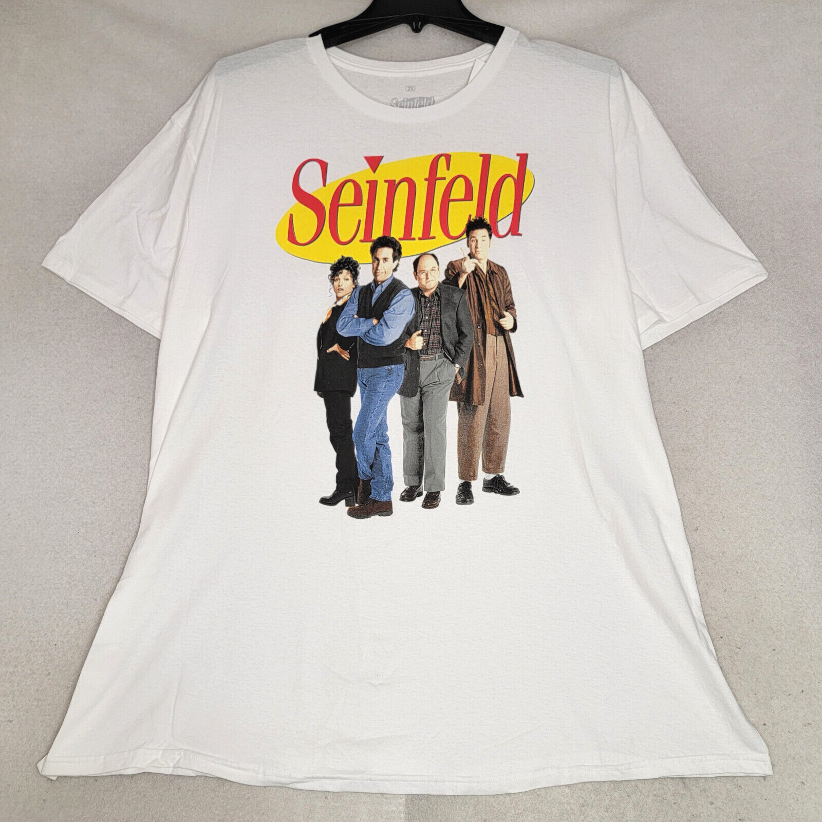 SEINFELD Shirt Mens 2XL XXL White Cast JERRY KRAMER GEORGE Casual NWT gallery