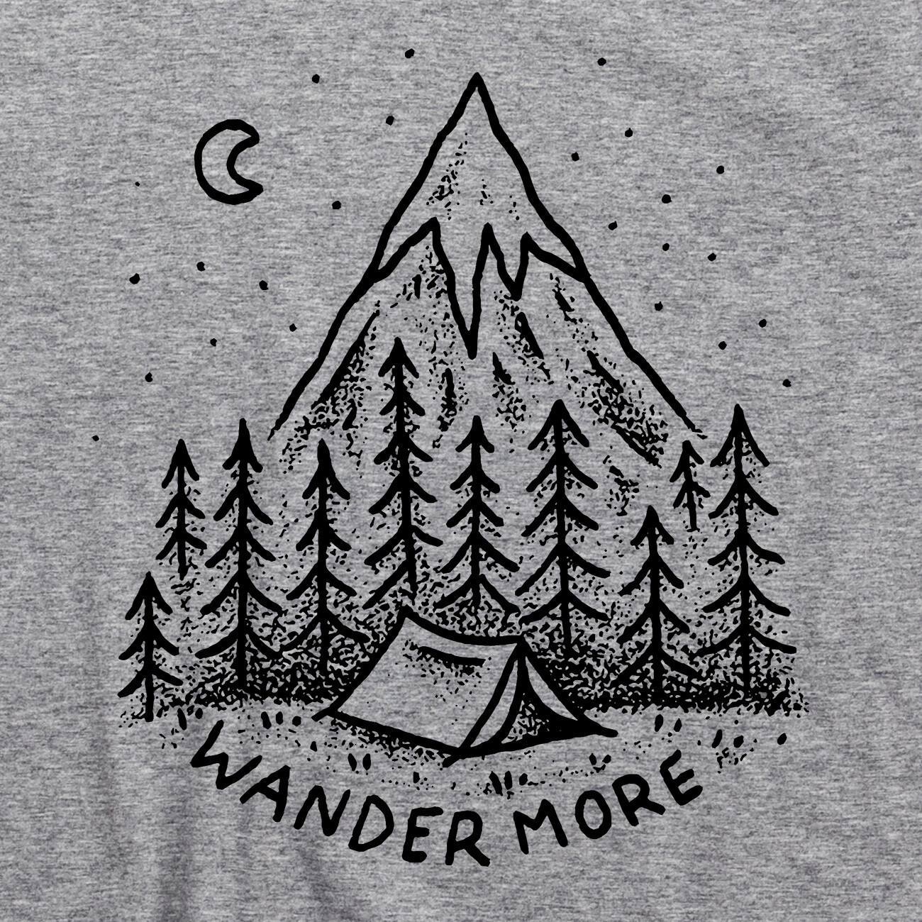 Wander More T Shirt Camping Outdoors Mountain Hiking River Appalachian Trail Tee gallery
