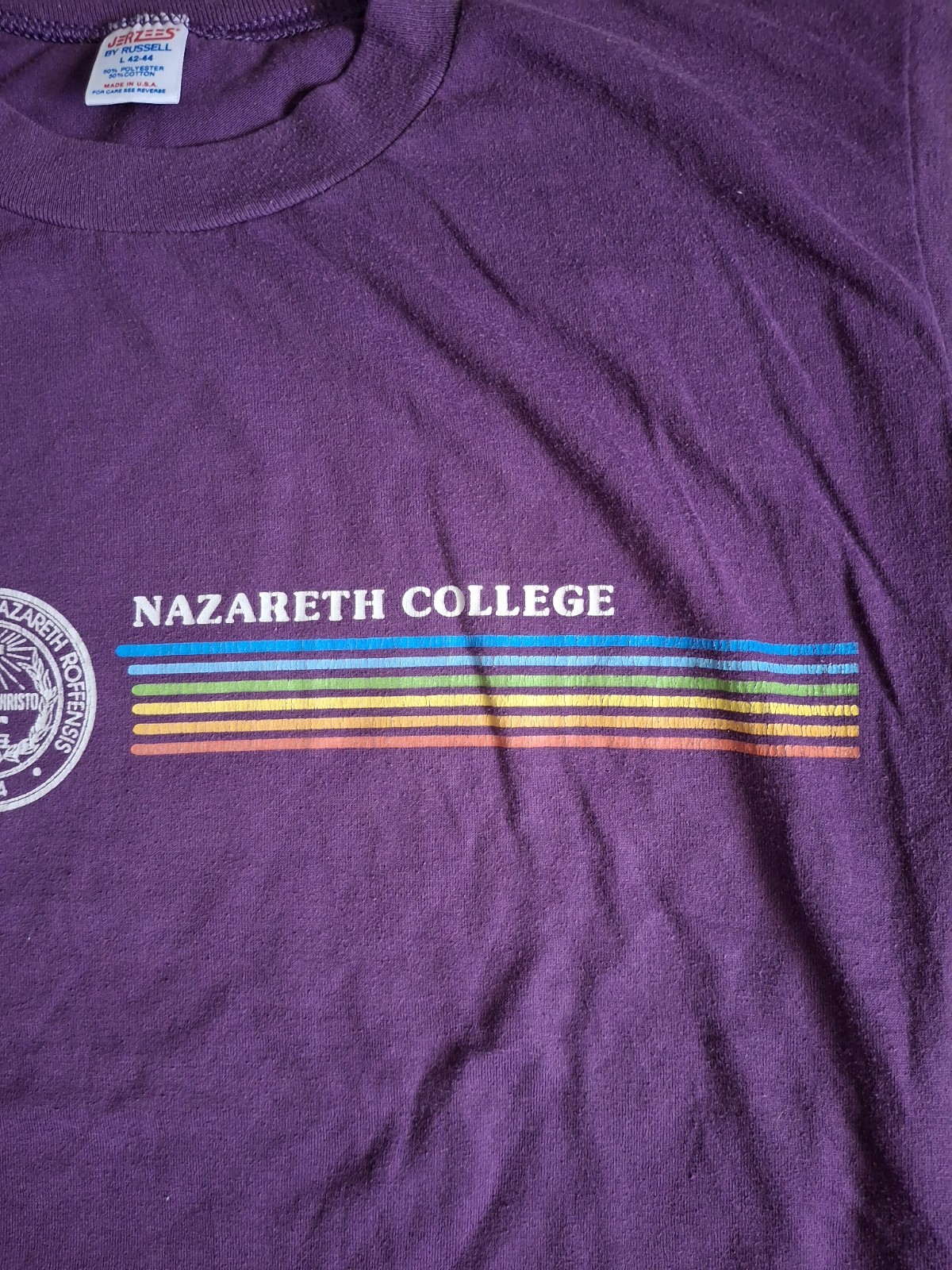 Vintage 90's Nazareth College T-Shirt Runs Small See Measurements gallery