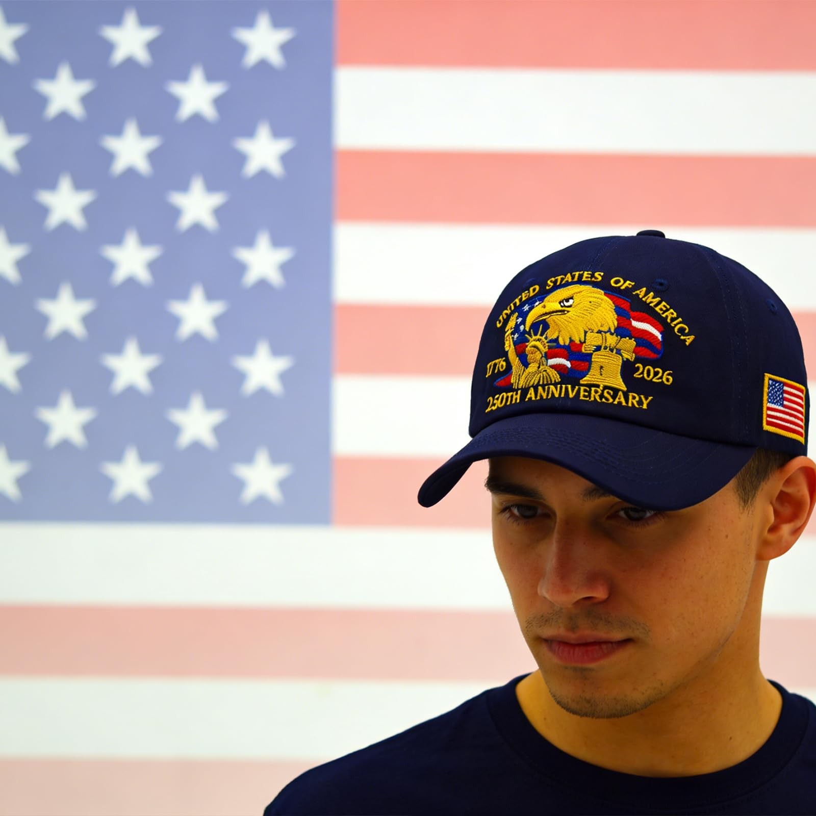 250 Anniversary USA Hat Patriot Cap 1776-2026 Bicentennial 250th Anniversary ... gallery