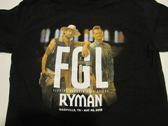 NEXT LEVEL APPAREL FGL FLORIDA GEORGIA LINE RYMAN NASHVILLE, TN 5/29/19 SZS USED