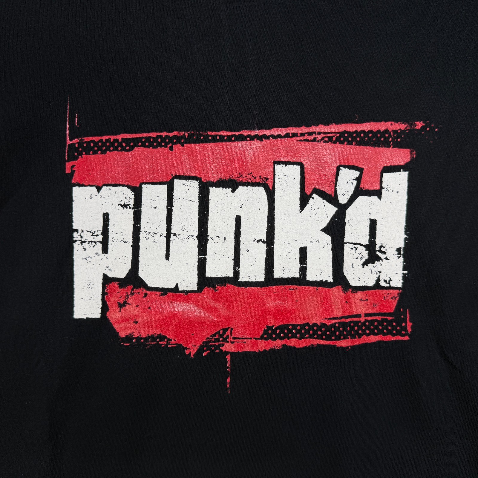 VTG The MTV Store Punk'd Logo Black Cotton Graphic T-Shirt Men's XL gallery