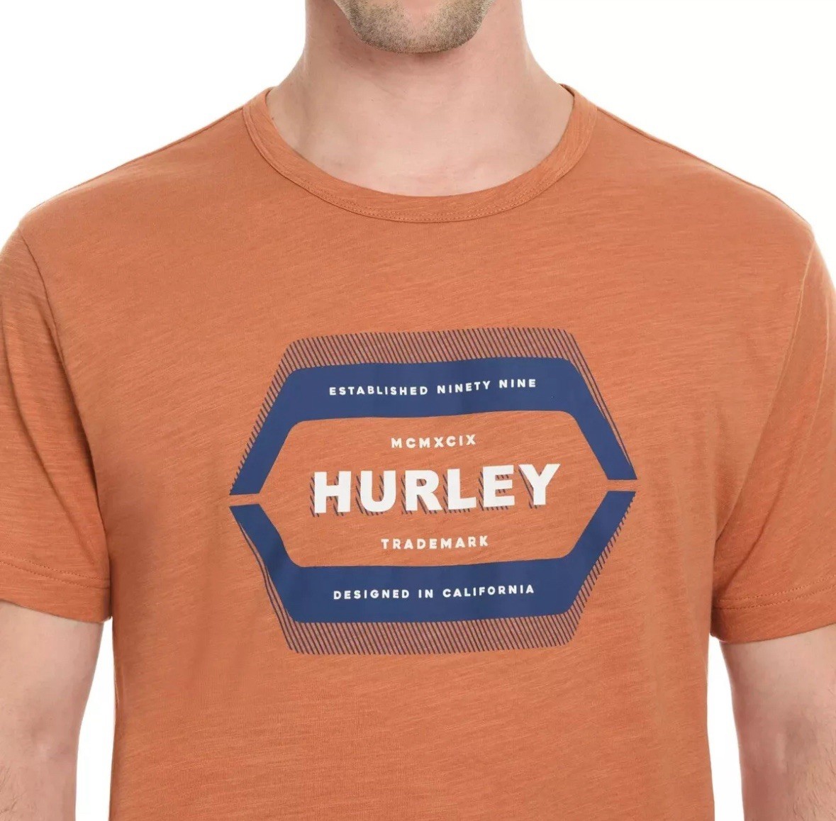Hurley Men's Graphic Tee, 2-pack - GREEN/ORANGE Or Blue/ Dark Blue You Pick Size gallery