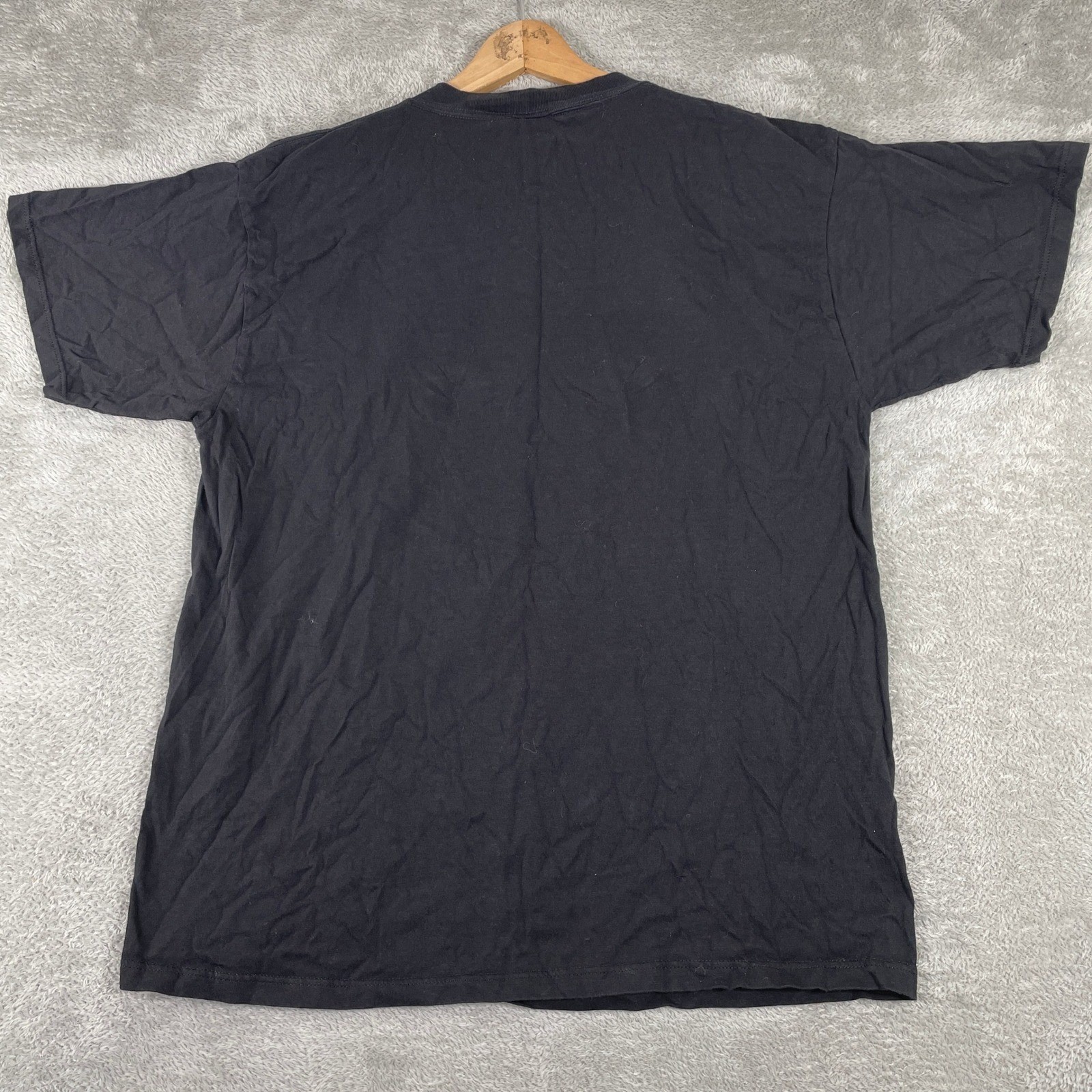 Vintage Chicago Blackhawks T Shirt Mens XL Black Logo 7 NHL Graphic Hockey Tee gallery