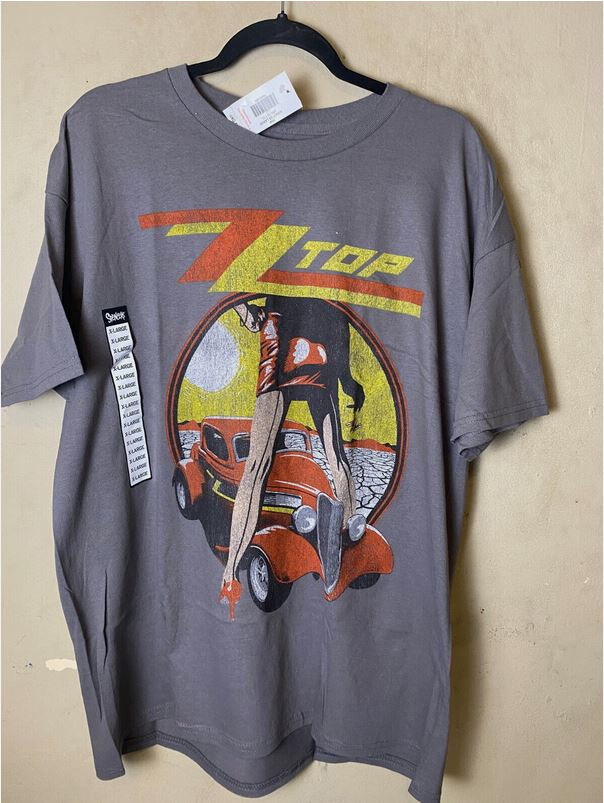 NWT- ZZ TOP Legs Hot Rod T-Shirt Classic Rock Band Gray gallery