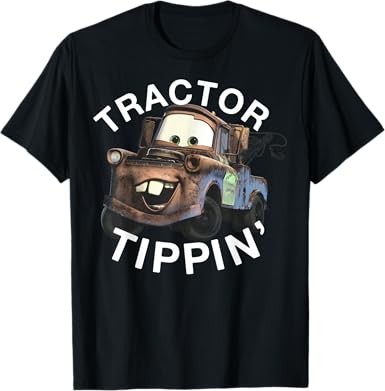 Disney Cars Mater Tractor Tippin T-Shirt Size S - 5XL Gift For Friends gallery
