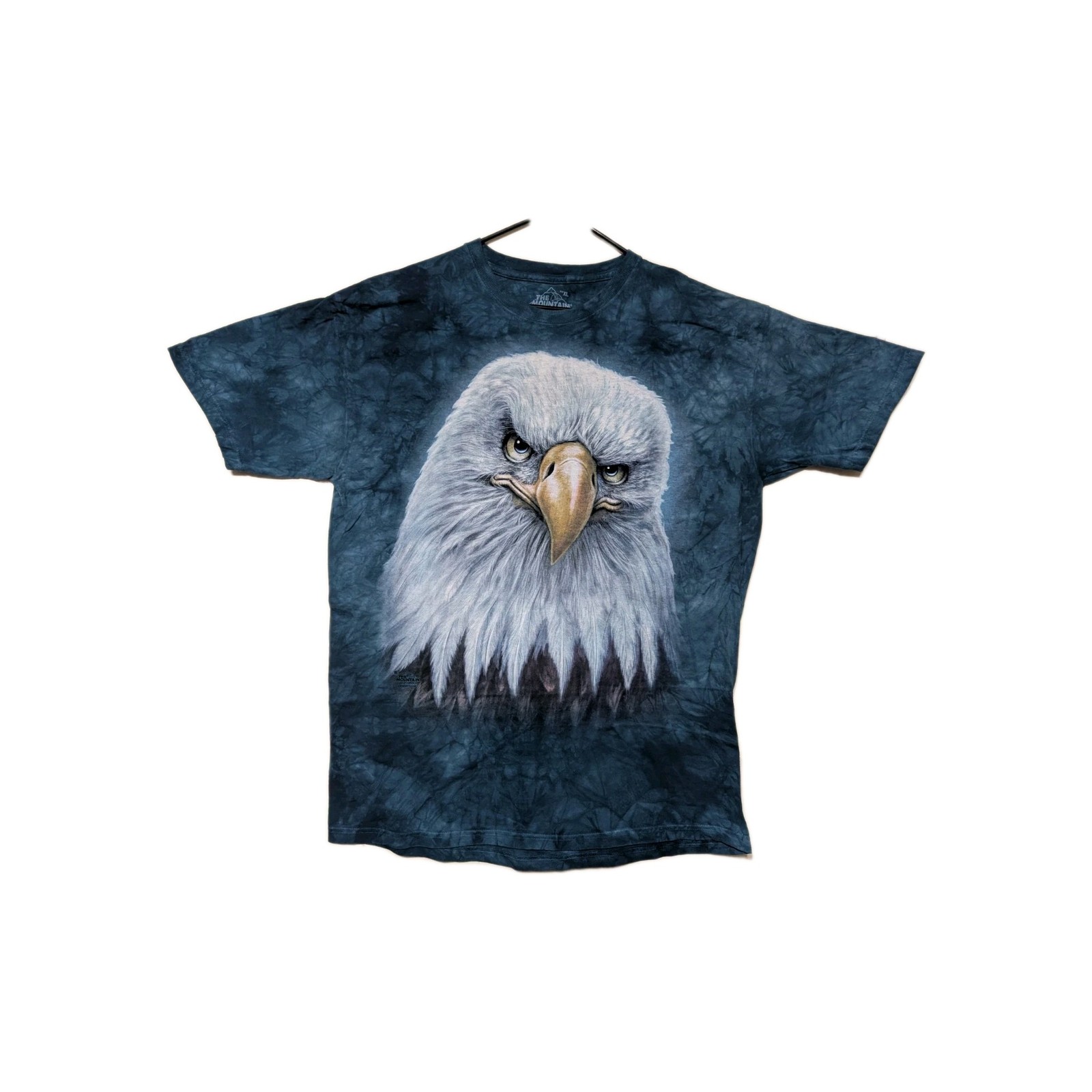 The Mountain Mens T-shirt Blue Face Of An Eagle Wildlife Retired Logo XL #6261 gallery