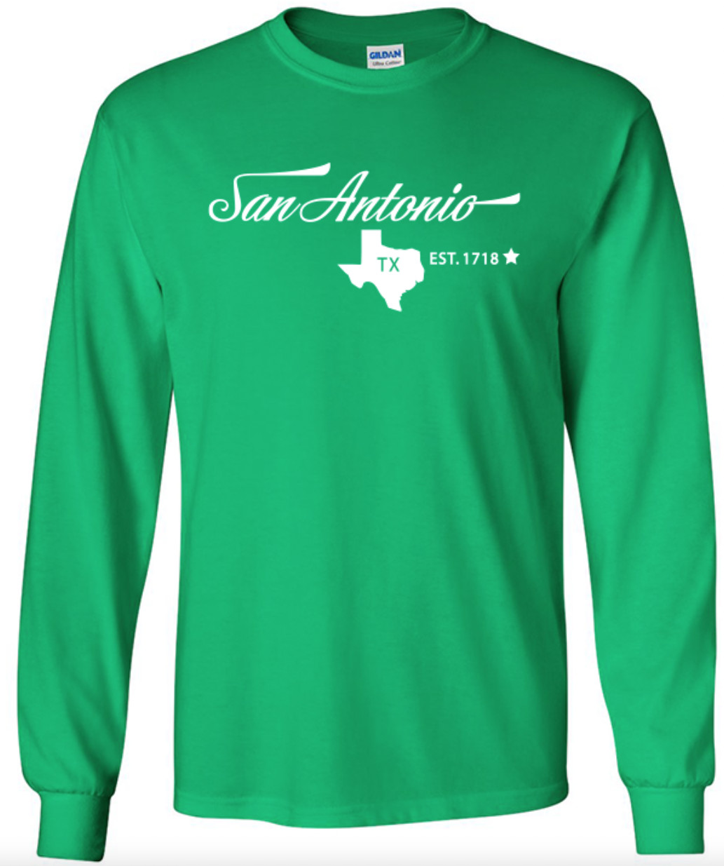 San Antonio Texas State T-Shirt Long Sleeve Graphic tee Unisex apparel Text gallery